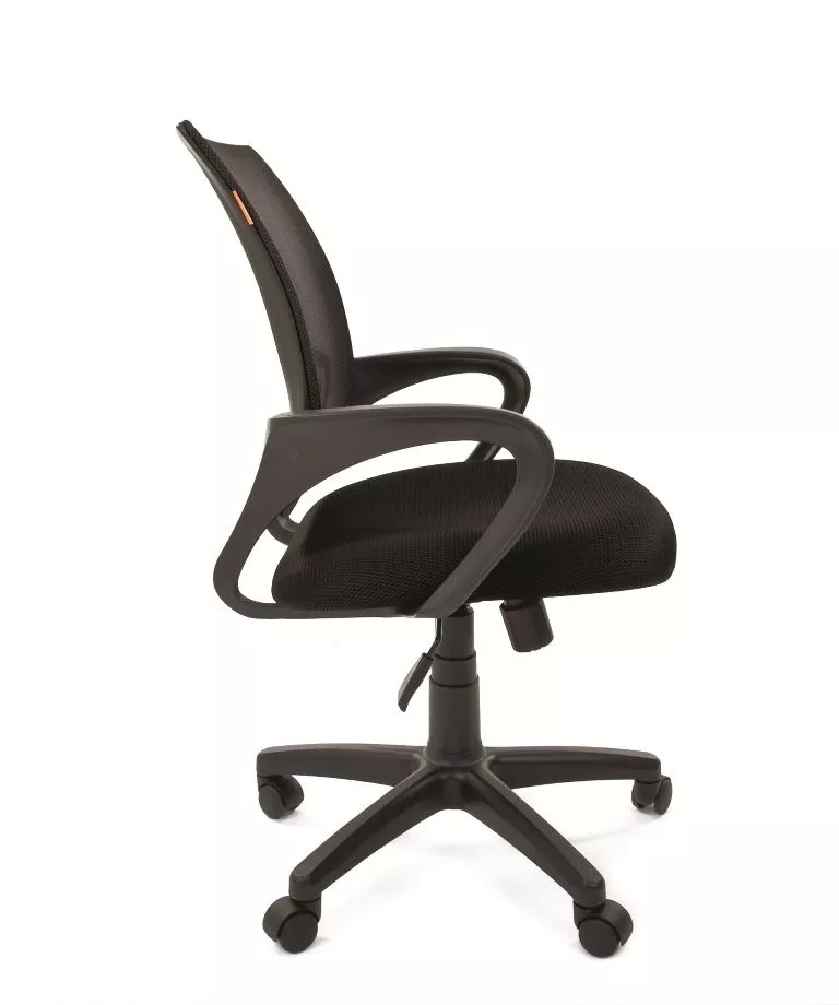Кресло для персонала Chairman 696 black TW с поддержкой поясницы ткань сетка черный