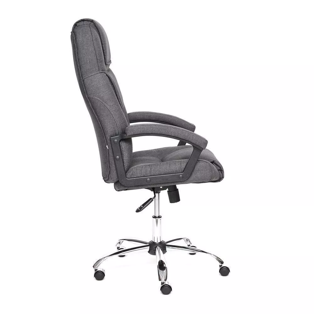 Кресло для руководителя BERGAMO серый хром