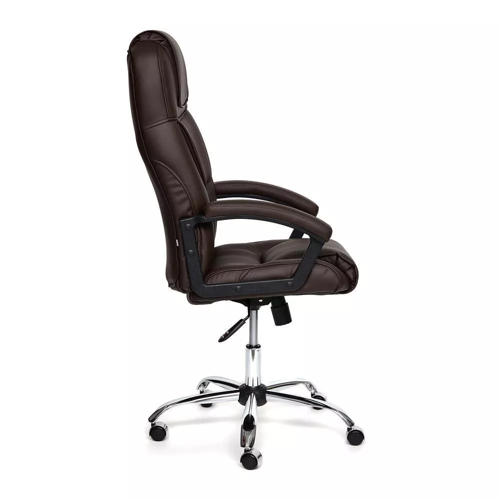 Кресло для руководителя BERGAMO коричневый хром
