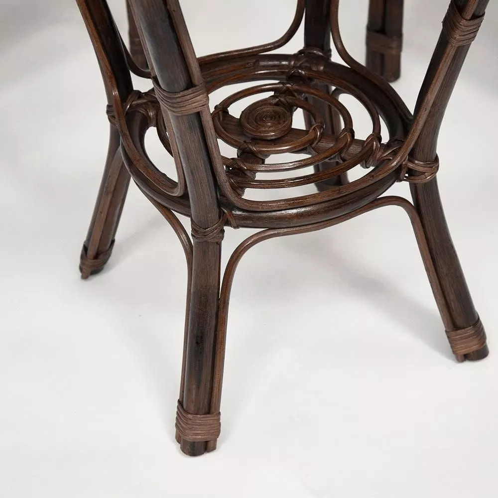 ТЕРРАСНЫЙ КОМПЛЕКТ NEW BOGOTA (2 кресла + стол) с подушками грецкий орех