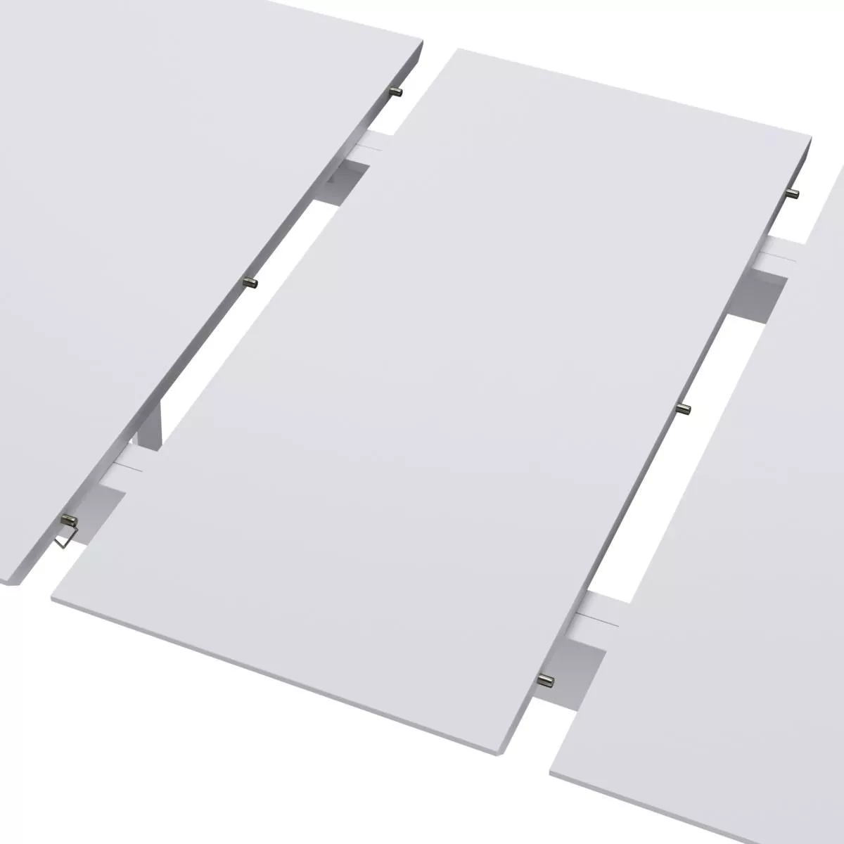 Белый раздвижной стол Пегас classic 153 (+35)х89х76 см Daiva