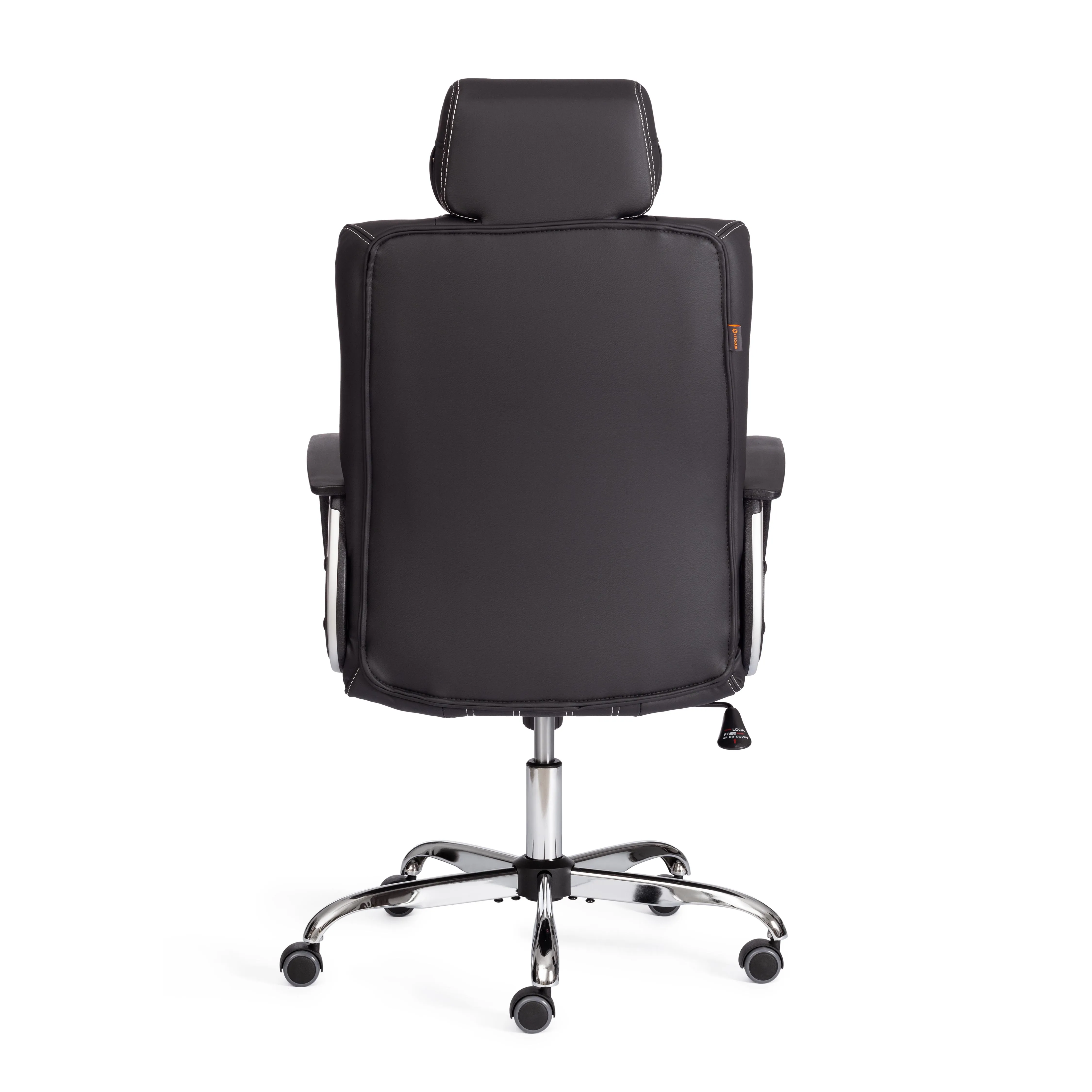 Кресло для руководителя OXFORD хром экокожа черный