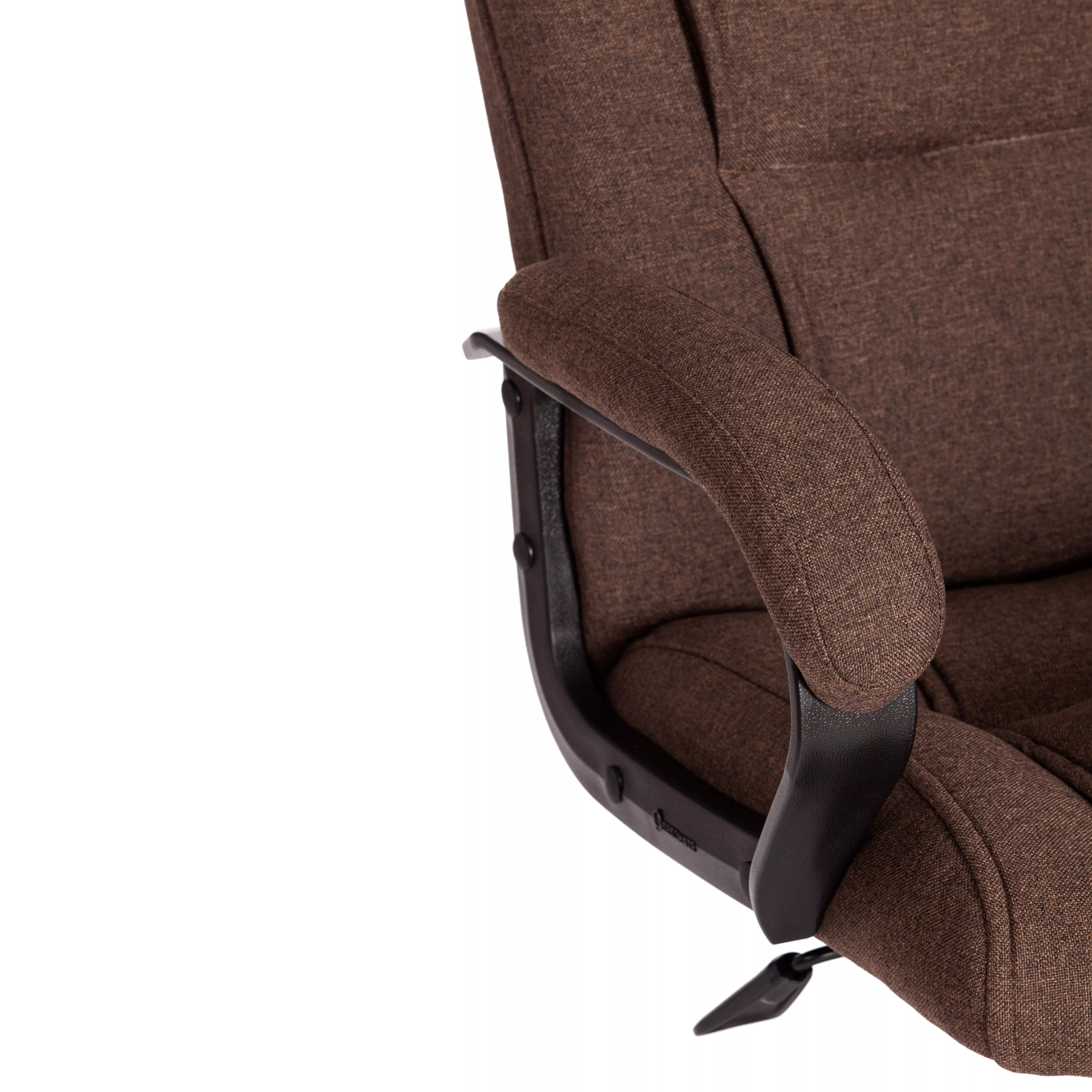 Кресло BERGAMO хром (22) ткань коричневый 3М7-147