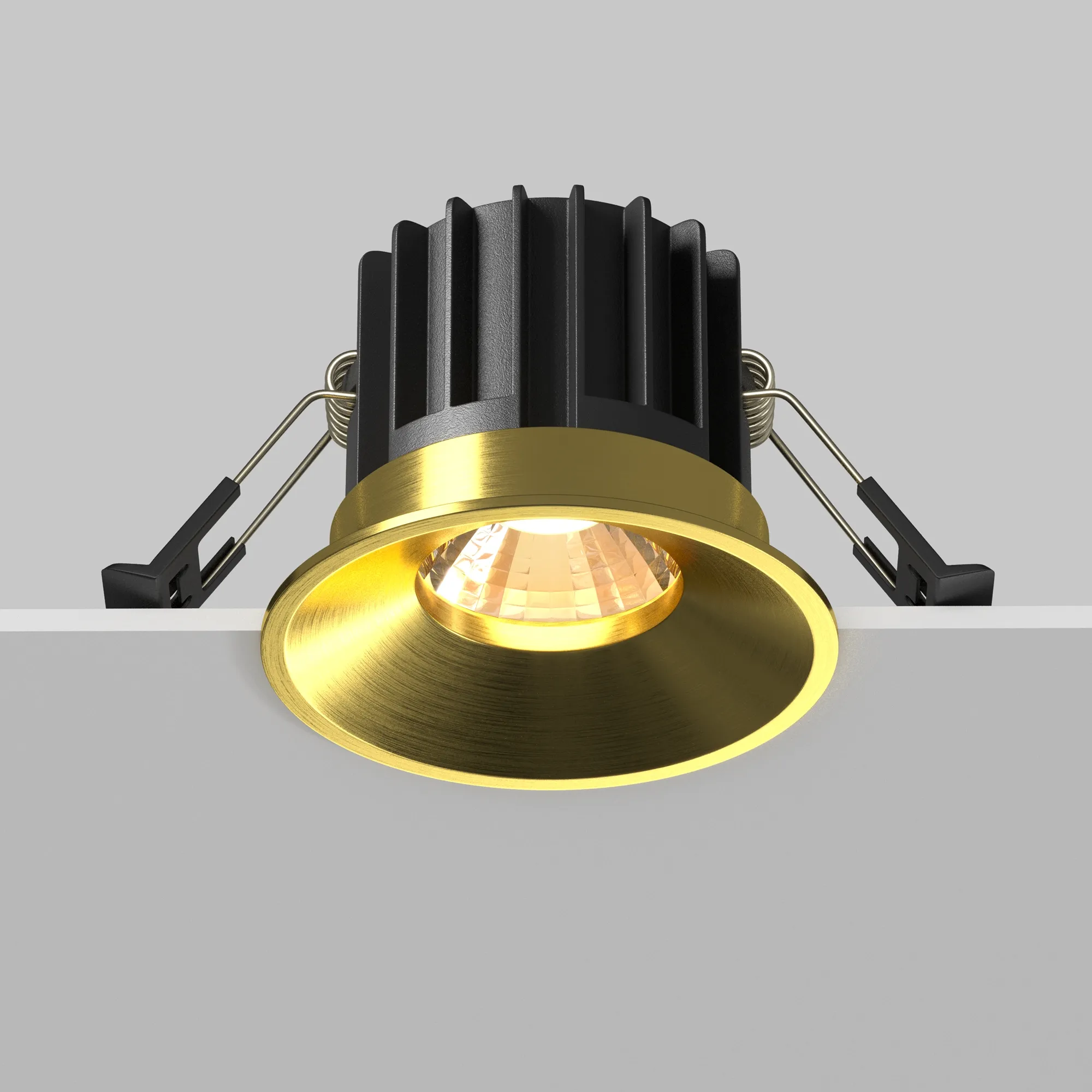 Точечный встраиваемый светильник Maytoni Round DL058-12W3K-BS