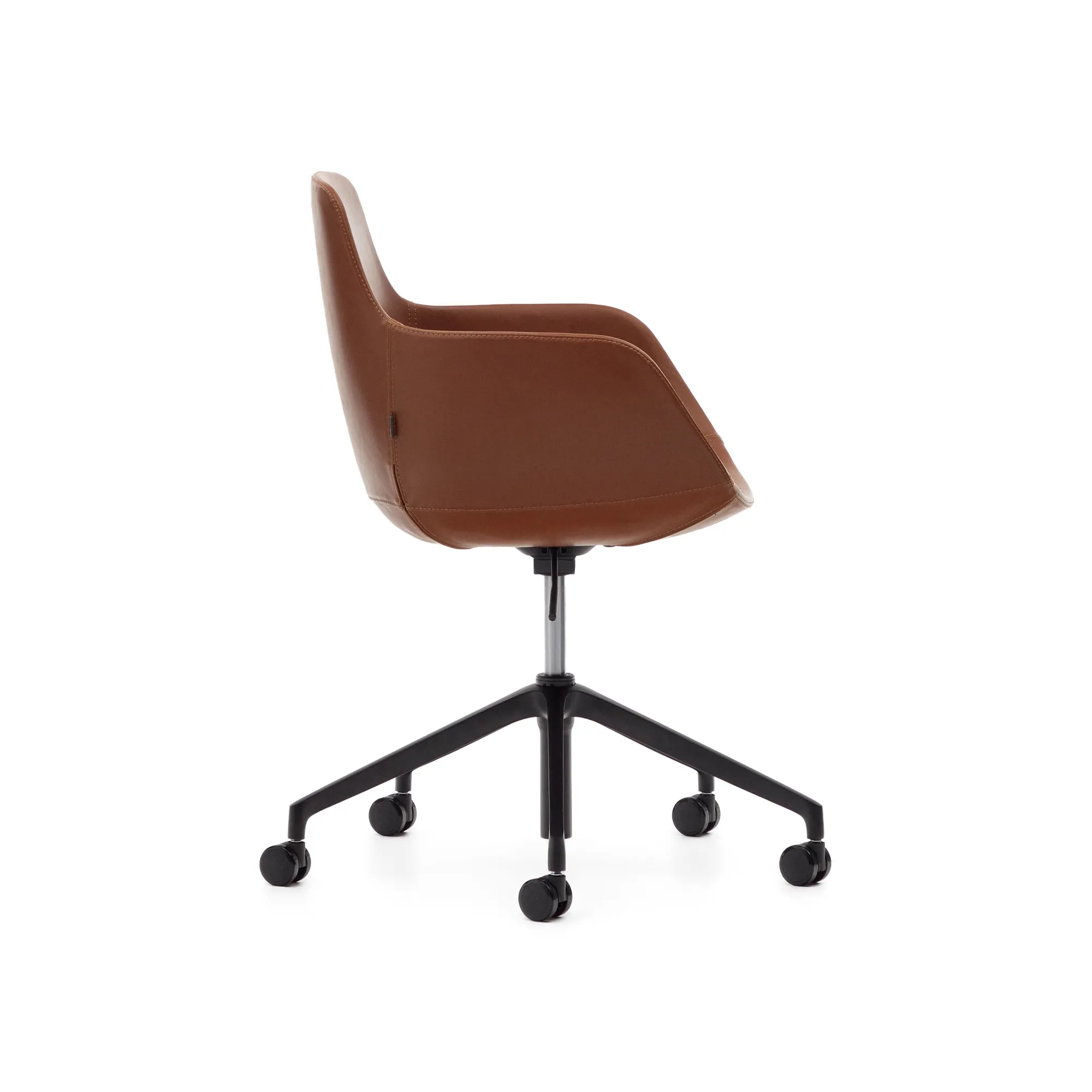 Компьютерное кресло La Forma Tissiana коричневый искусственная кожа алюминиевые ножки 175088