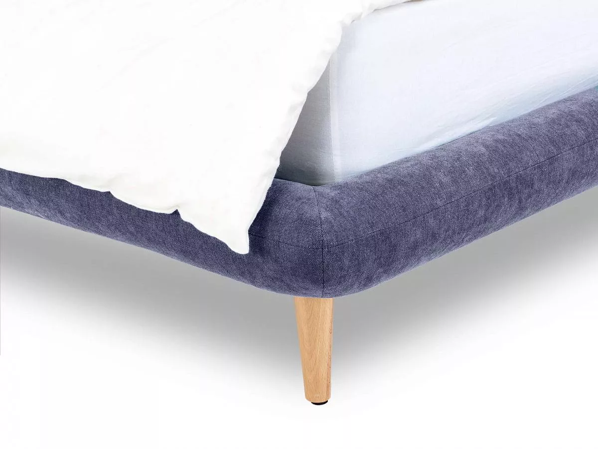 Кровать с мягким изголовьем Loa 160x200 сиреневый 464181