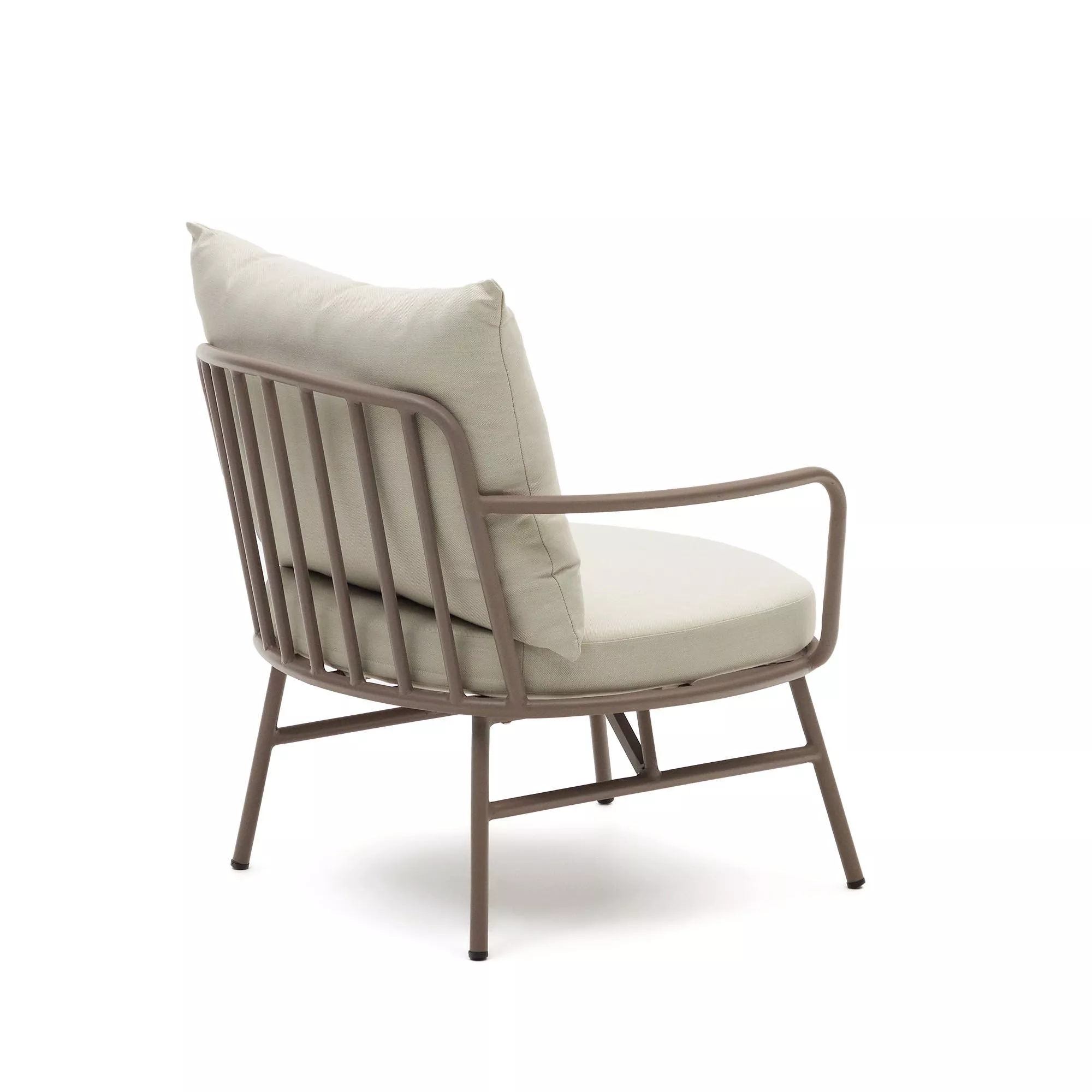 Кресло La Forma Bramant из стали с лиловой отделкой