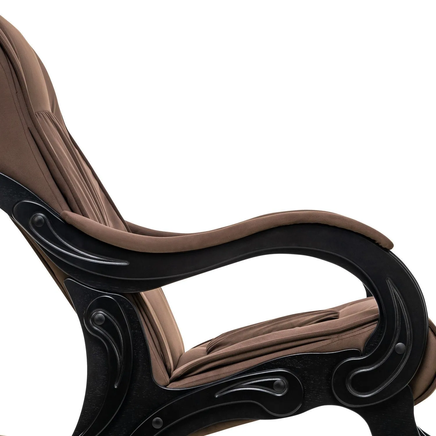 Кресло-качалка Модель 77 V23 молочный шоколад / Венге