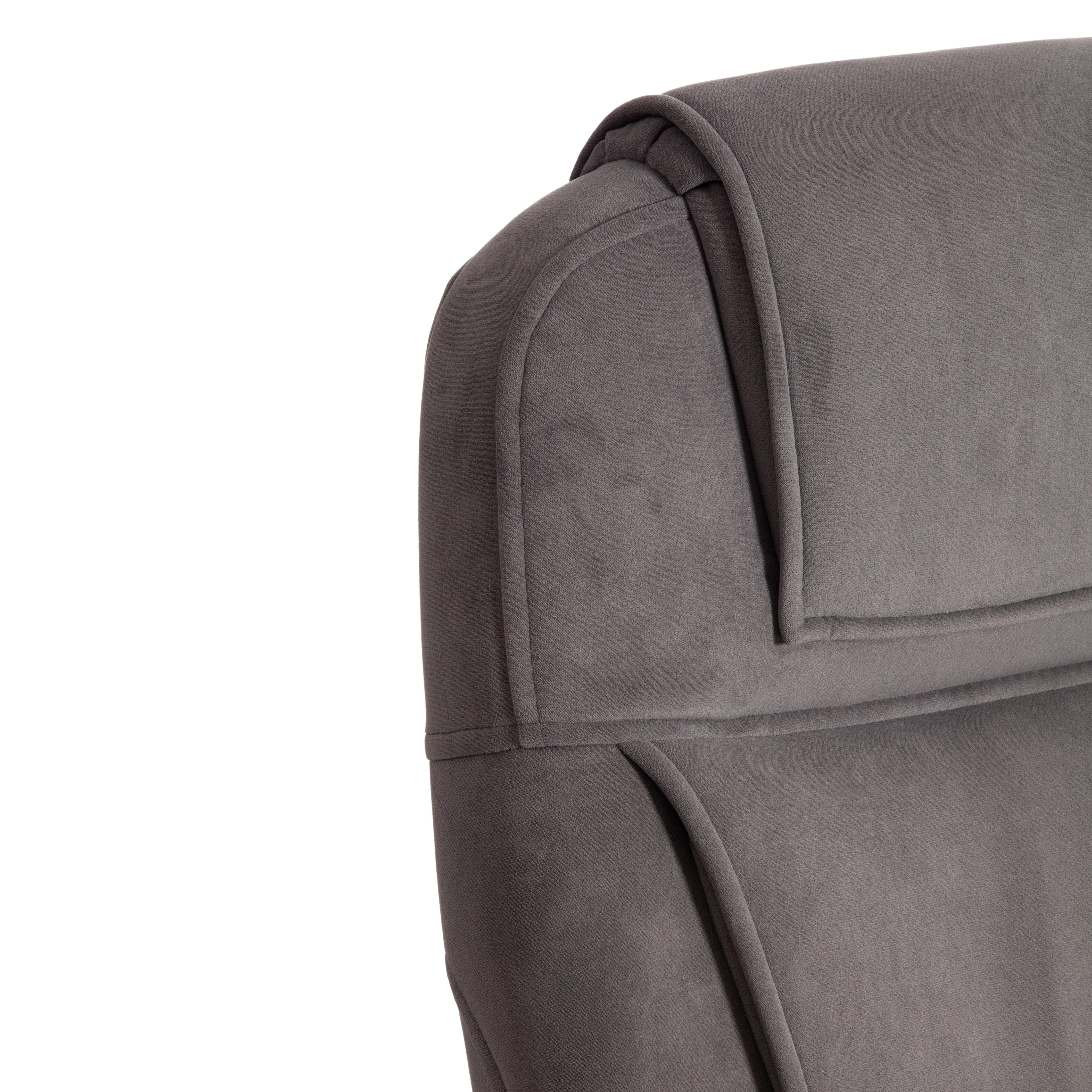 Кресло BERGAMO хром (22) ткань серый