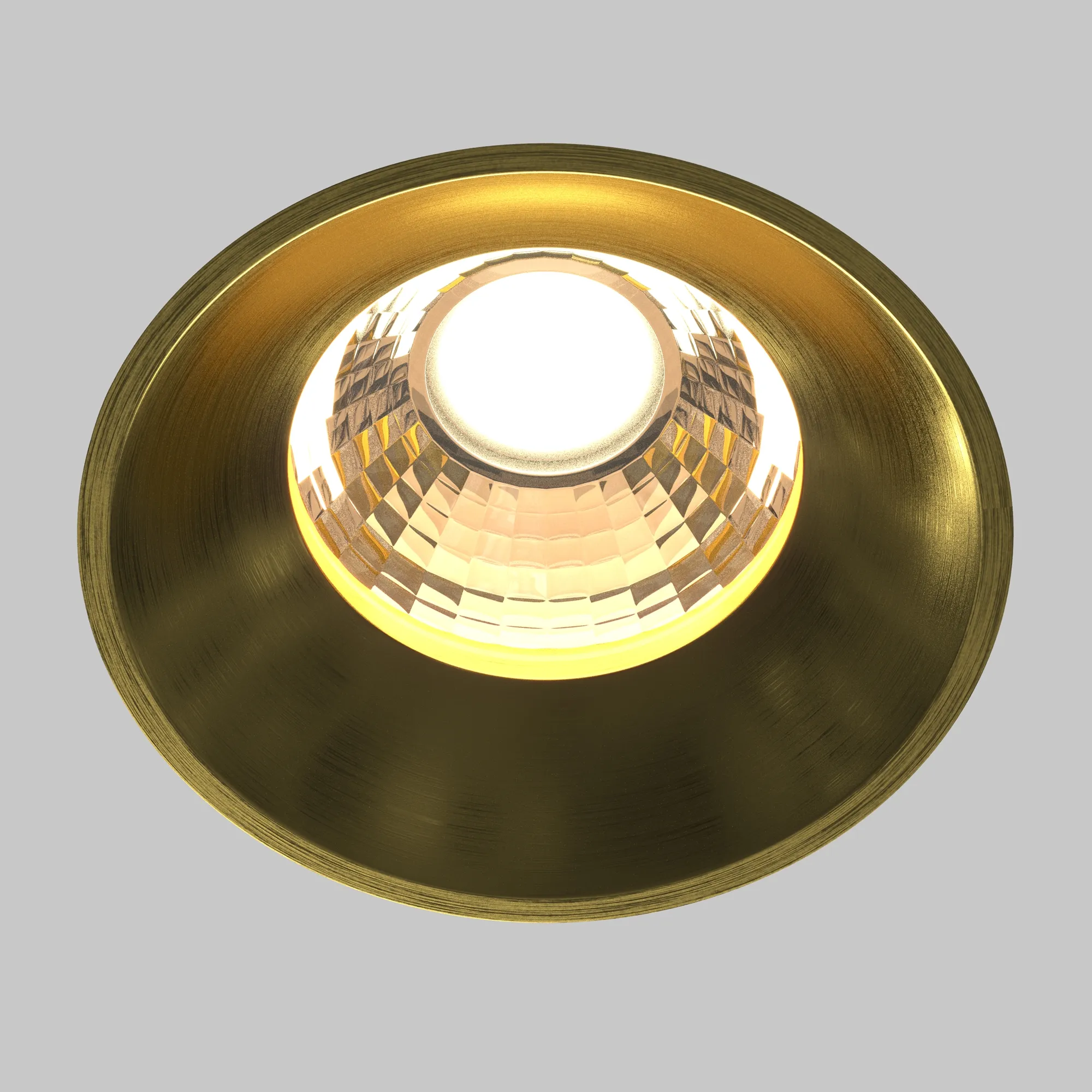 Точечный встраиваемый светильник Maytoni Round DL058-12W3K-TRS-BS
