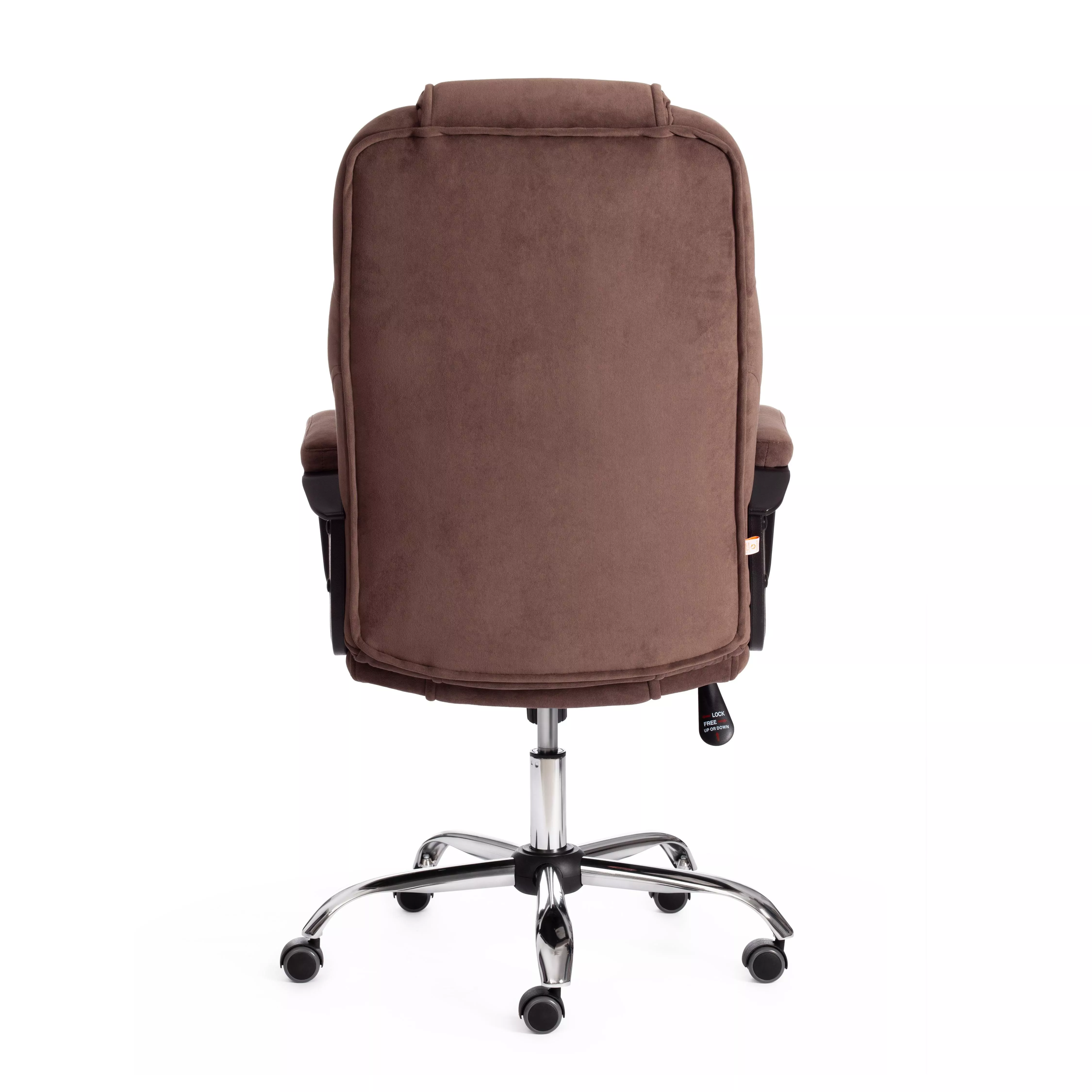 Кресло BERGAMO хром (22) ткань коричневый 6
