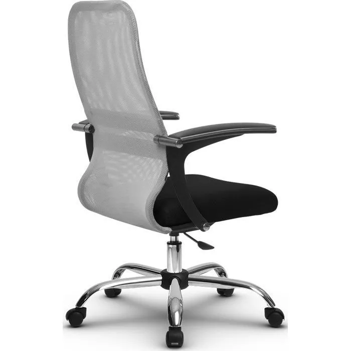 Кресло компьютерное SU-СU160-8P Ch Светло-серый / черный