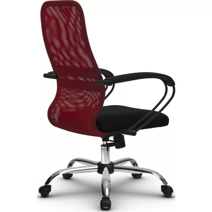 Кресло компьютерное SU-СК130-8 Ch Красный / черный