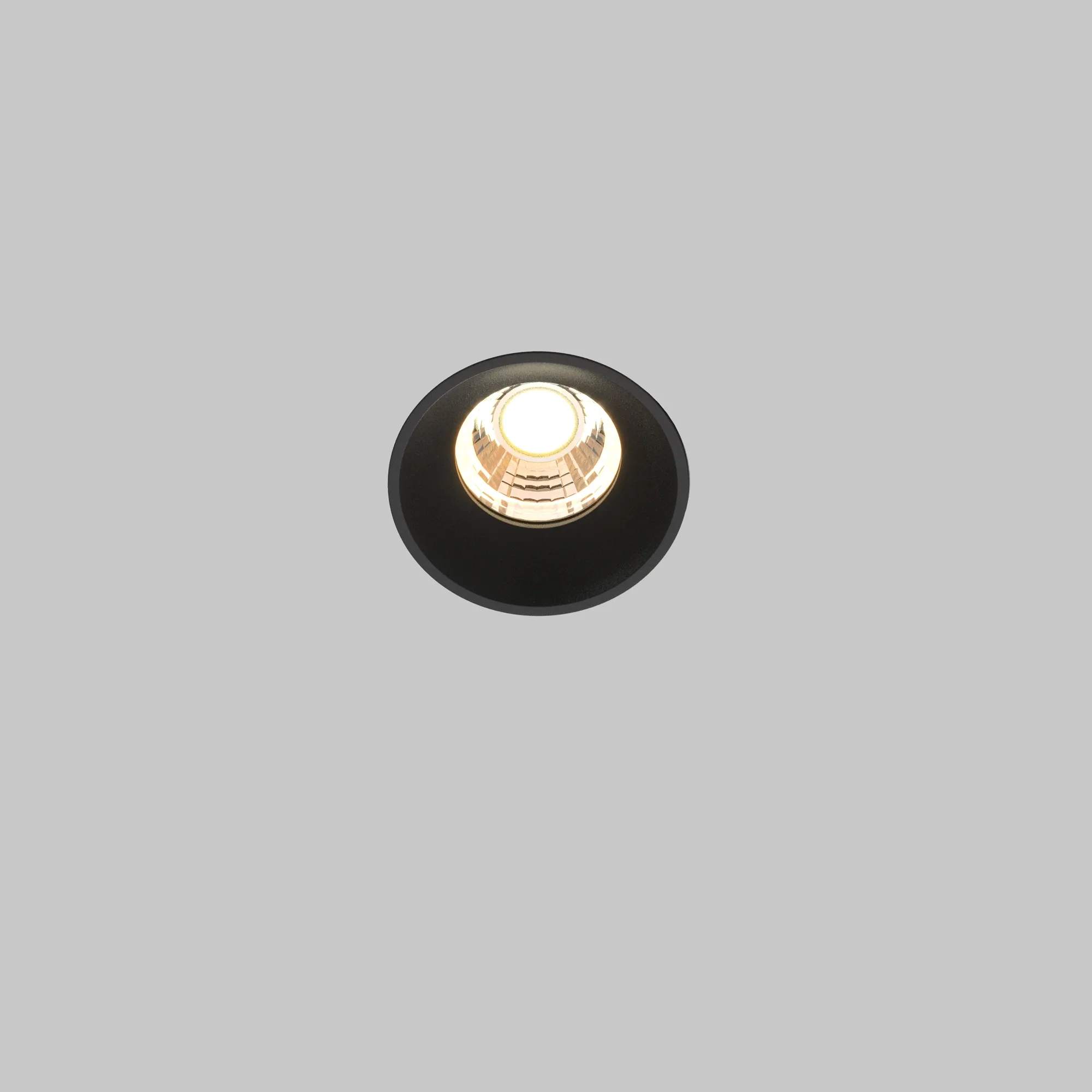 Точечный встраиваемый светильник Maytoni Round DL058-7W3K-TRS-B