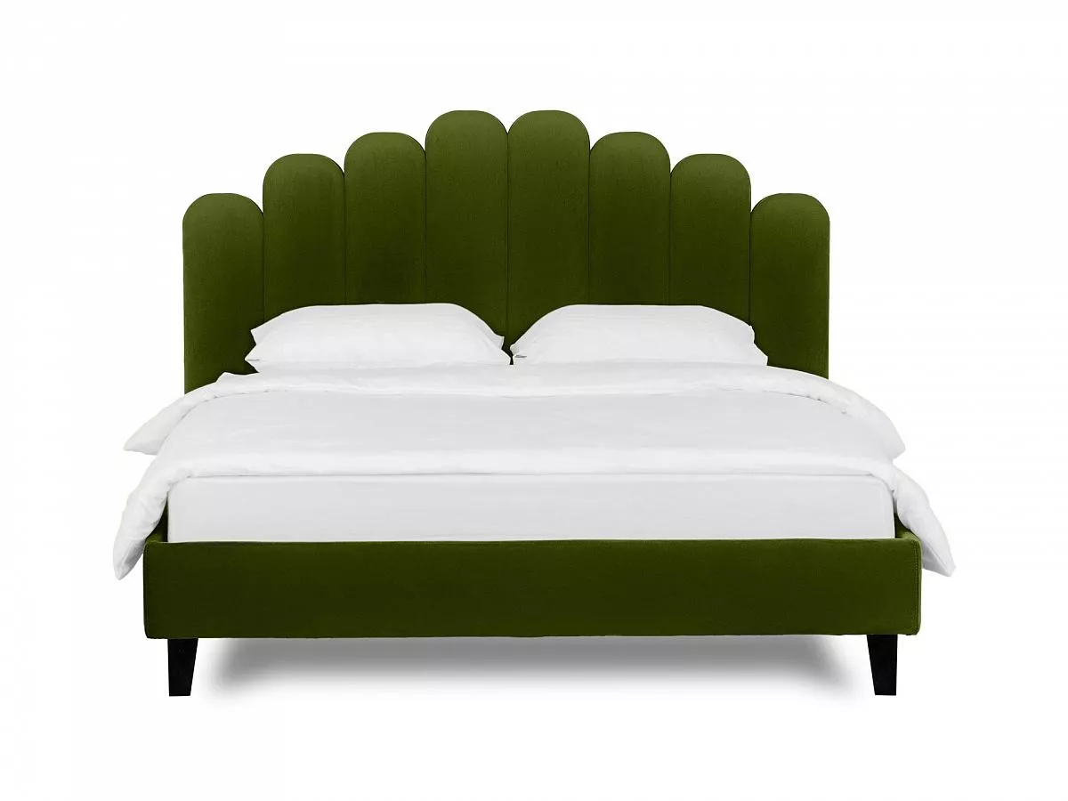 Кровать 160х200 Queen II Sharlotta L зеленый 577026