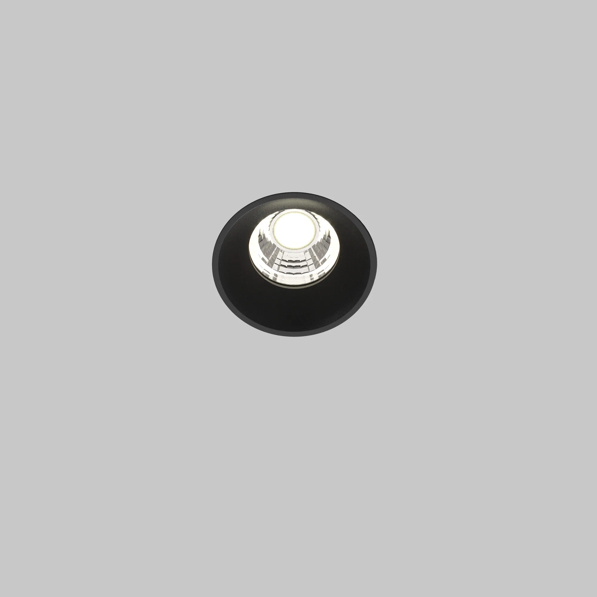 Точечный встраиваемый светильник Maytoni Round DL058-7W4K-TRS-B