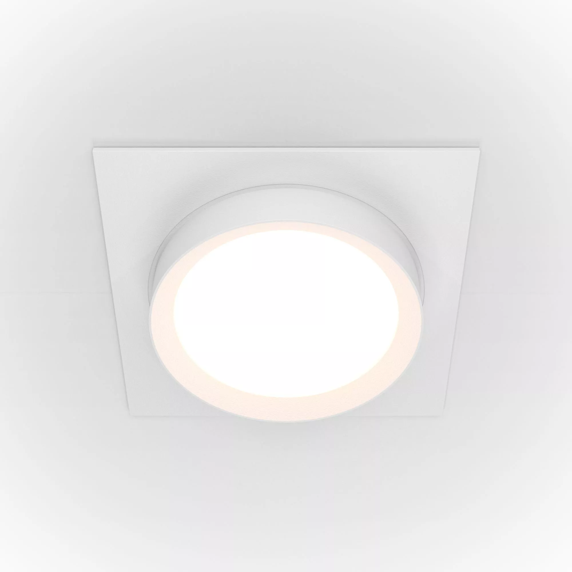 Точечный встраиваемый светильник Maytoni Hoop DL086-GX53-SQ-W