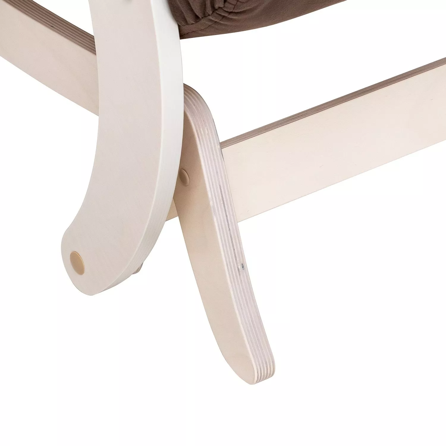 Кресло-качалка Модель 68 молочный шоколад V23 / Дуб беленый