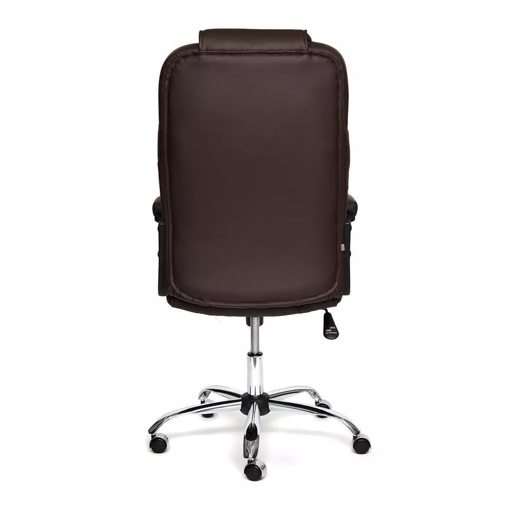 Кресло для руководителя BERGAMO коричневый хром
