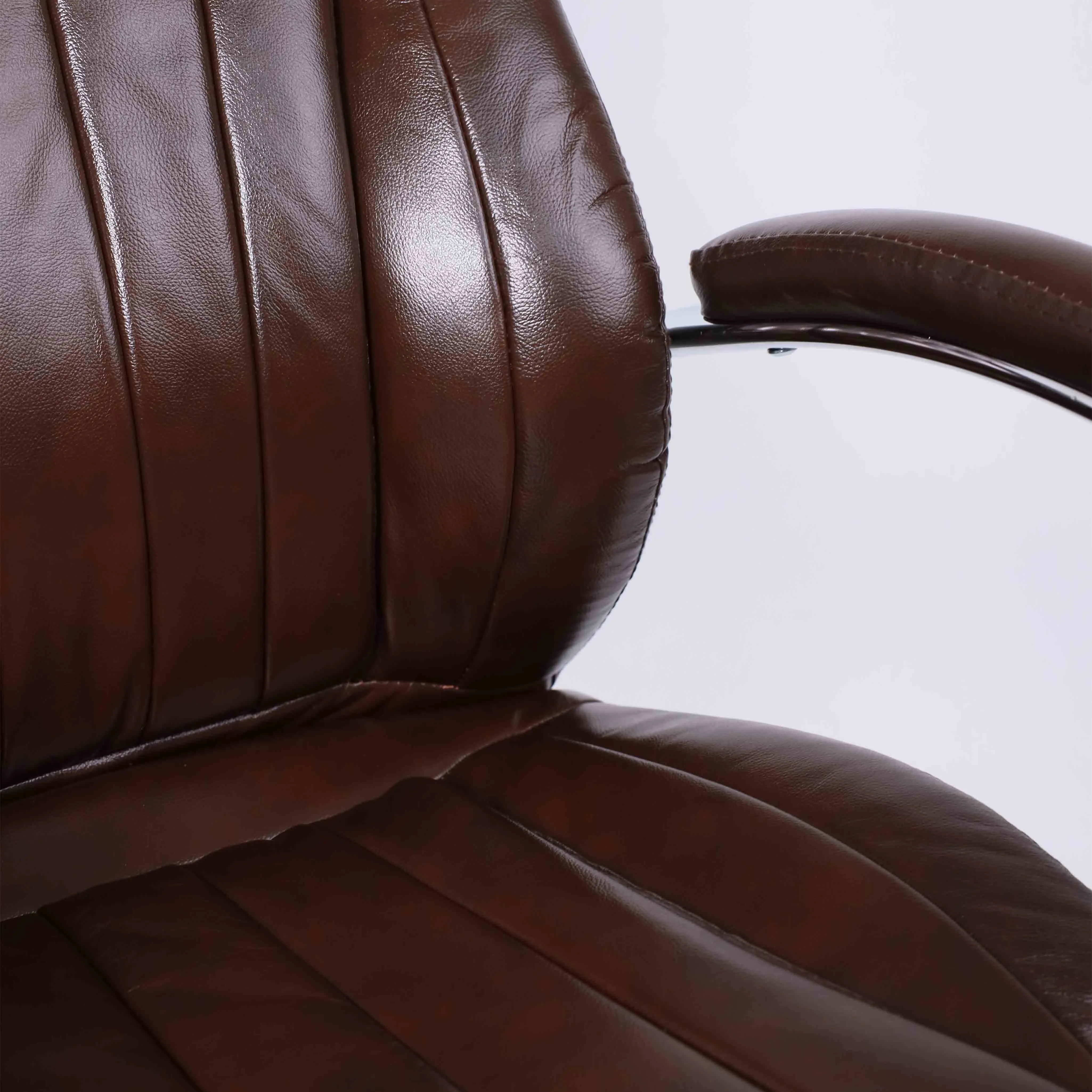 Кресло для руководителя MASTIF натуральная кожа коричневый 95532