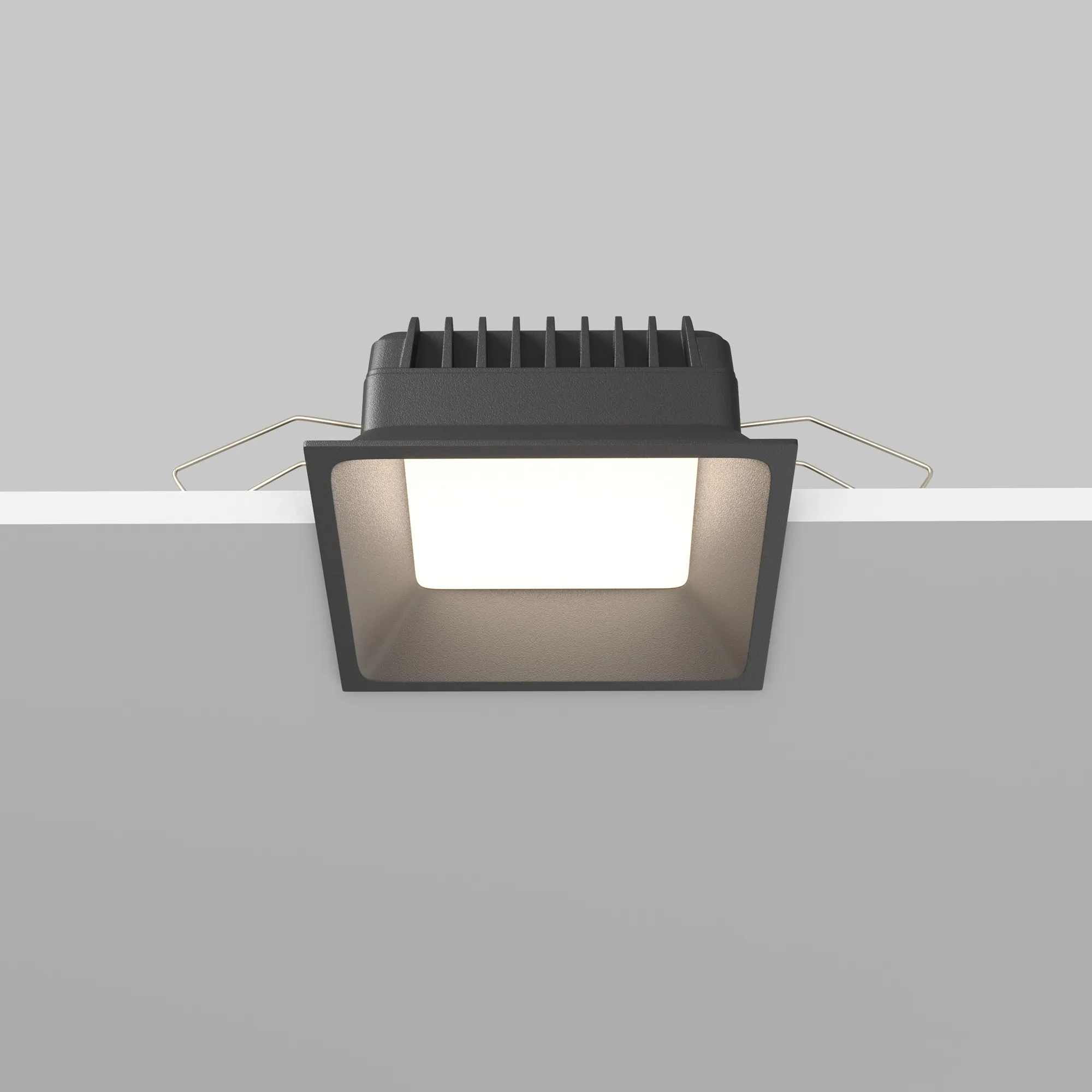 Точечный встраиваемый светильник Maytoni Okno DL056-12W3-4-6K-B