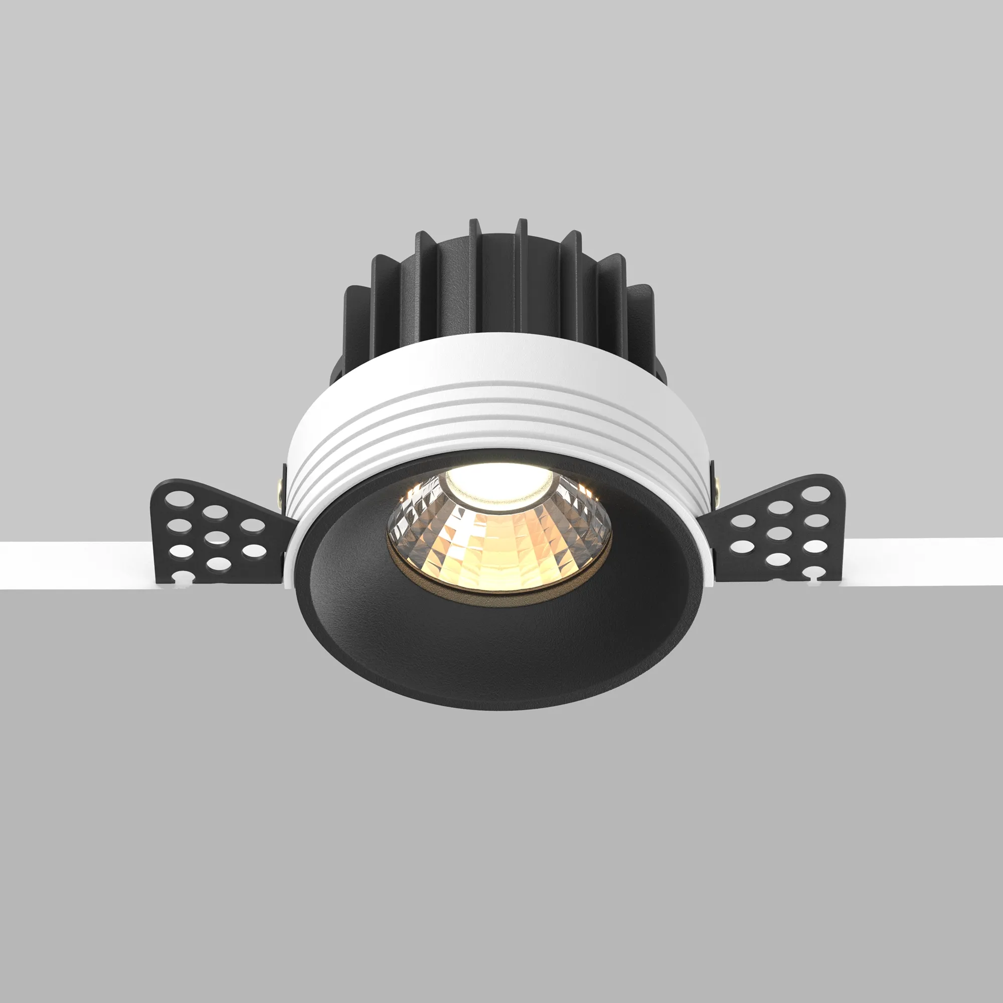 Точечный встраиваемый светильник Maytoni Round DL058-12W3K-TRS-B