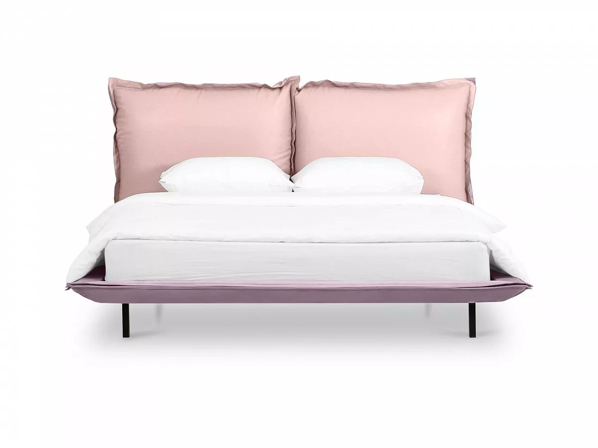 Кровать Barcelona 160х200 сиреневый светло-розовый 649343