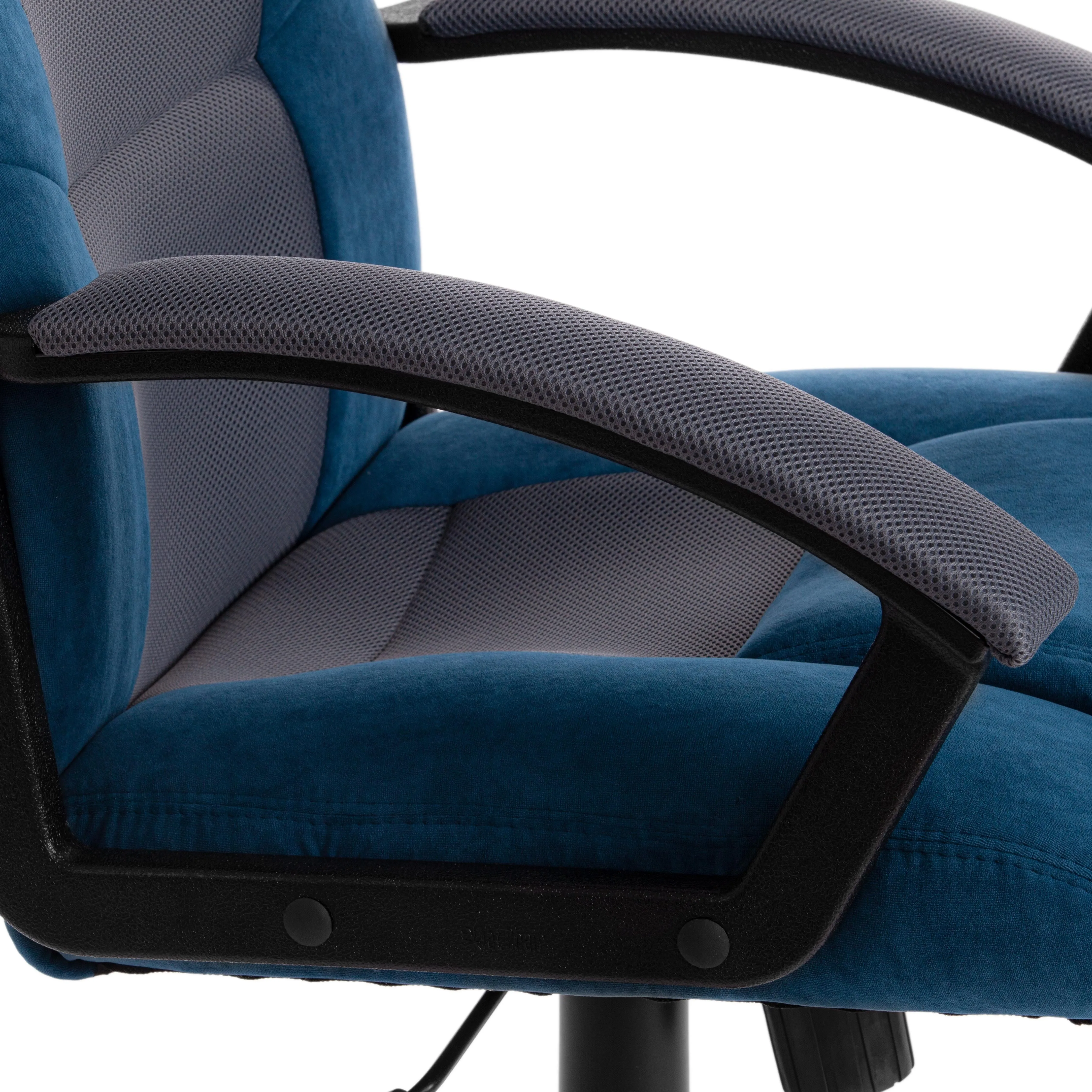 Кресло DRIVER синий / серый