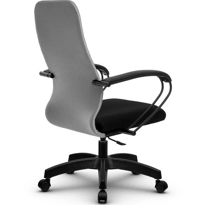 Кресло компьютерное SU-СК130-10P Pl Светло-серый / черный