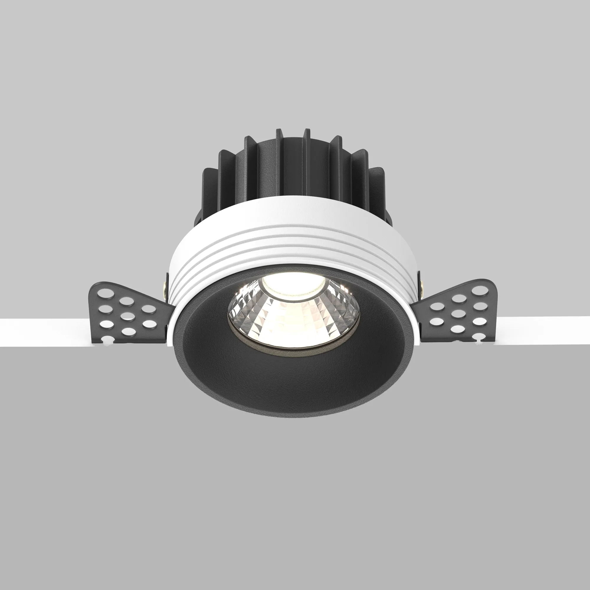Точечный встраиваемый светильник Maytoni Round DL058-12W4K-TRS-B