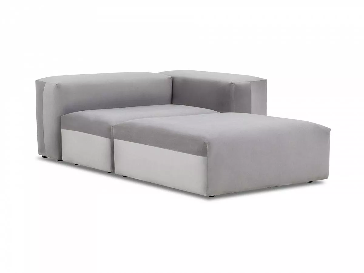 Модульный диван Sorrento велюр серый 687315