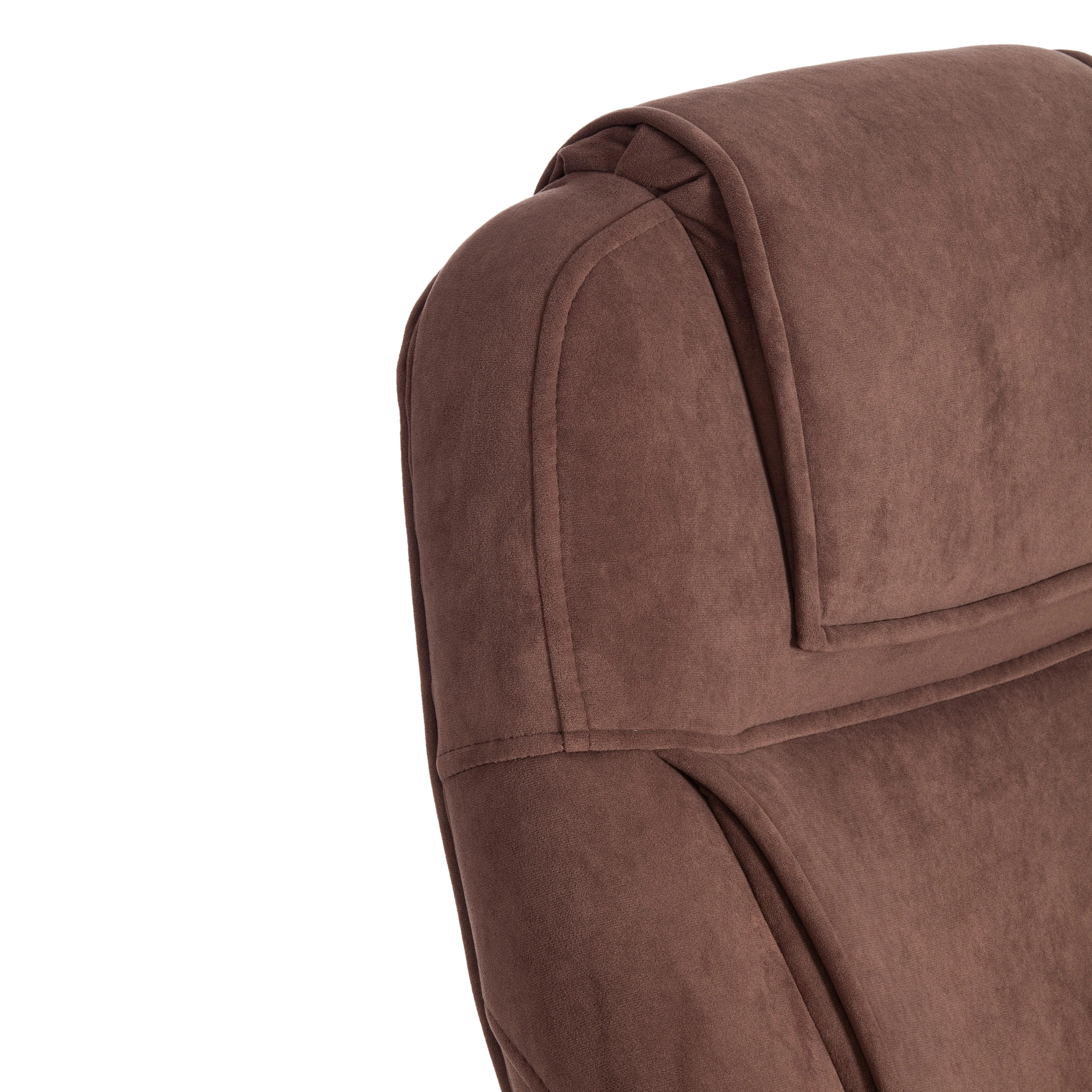 Кресло BERGAMO хром (22) ткань коричневый 6