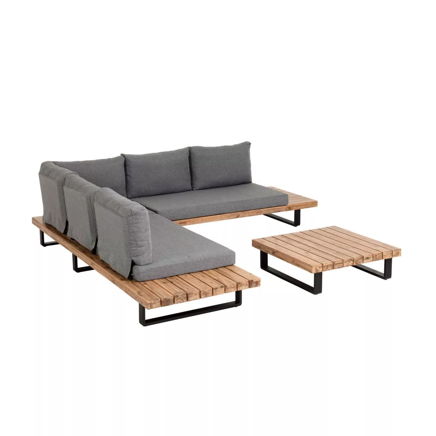 Комплект 5-местный угловой диван и столик La Forma Zalika 082334