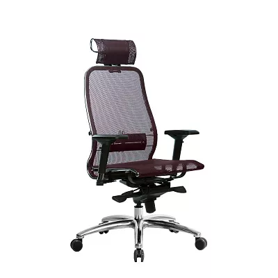 Эргономичное кресло SAMURAI S-3.04 Темно-бордовый
