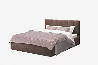 Односпальная кровать Элен 120 см ROCK 05 коричневый МЛК