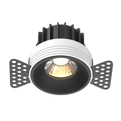 Точечный встраиваемый светильник Maytoni Round DL058-12W3K-TRS-B