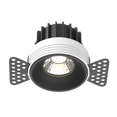 Точечный встраиваемый светильник Maytoni Round DL058-12W4K-TRS-B