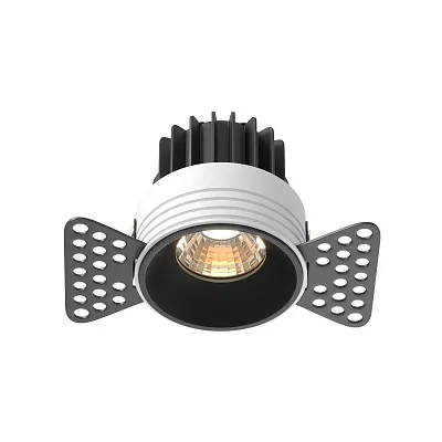 Точечный встраиваемый светильник Maytoni Round DL058-7W3K-TRS-B