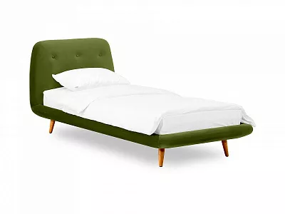 Кровать Loa 90x200 зеленый 567490