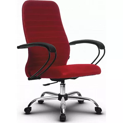 Кресло компьютерное SU-СК130-10P Ch Красный / красный