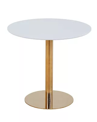 Стол обеденный круглый Толедо D80 с золотой ножкой