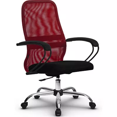 Кресло компьютерное SU-СК130-8P Ch Красный / черный