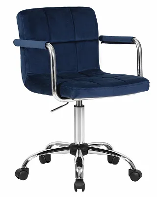 Офисное кресло для персонала DOBRIN TERRY синий велюр MJ9-117