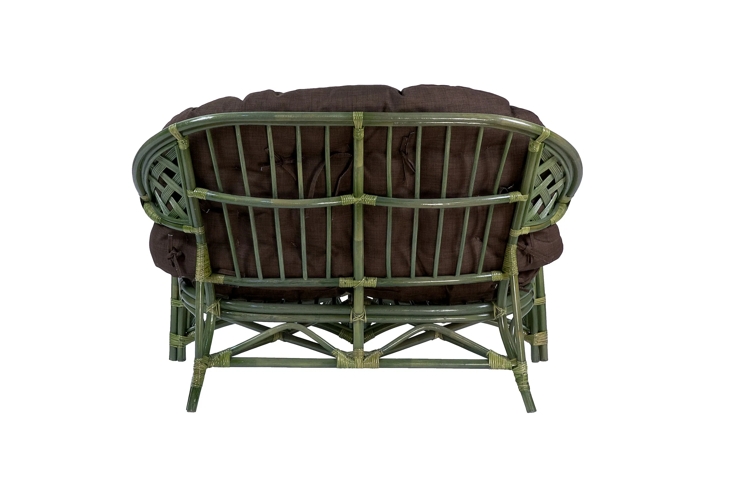 Комплект мебели из ротанга Черчилль (Рузвельт) с 2-х местным диваном и круглым столом олива