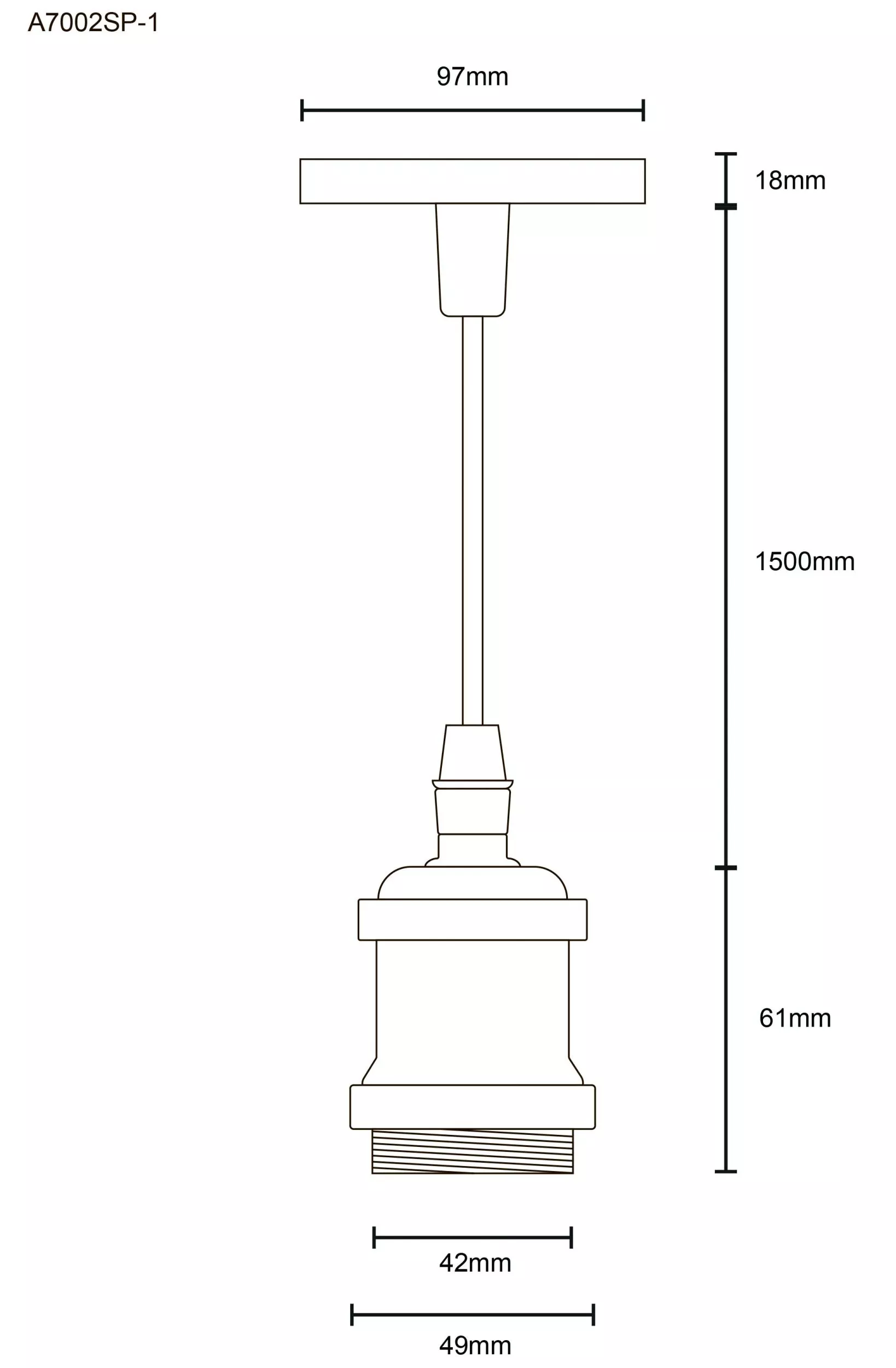 Подвесной светильник ARTE LAMP ELECTRA A7002SP-1BC