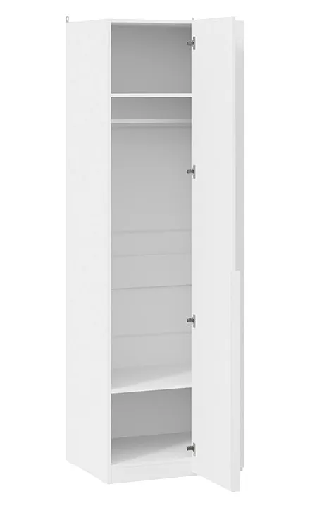 Шкаф для одежды угловой Порто белый жемчуг белый софт СМ-393.07.006
