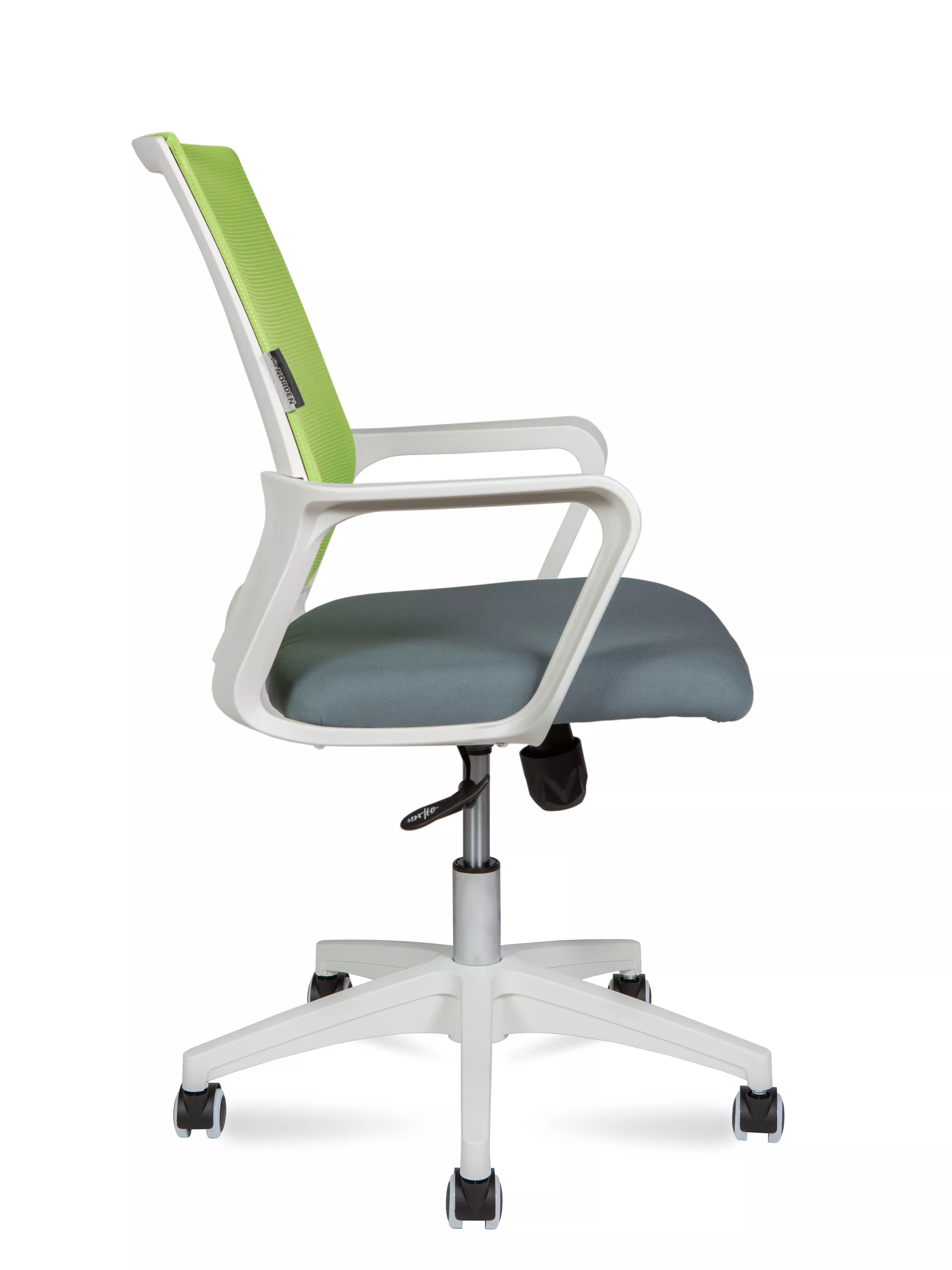 Кресло компьютерное Бит LB белый пластик зеленая / темно-серый 815BW-AF07-T58 NORDEN