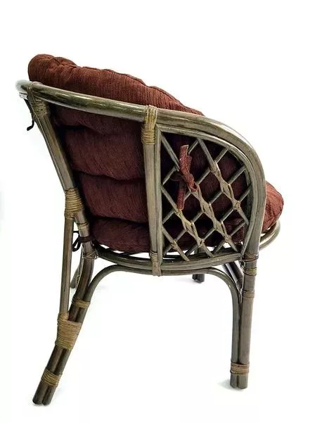 Комплект мебели из ротанга Багама дуэт олива (подушки шенилл полные коричневые)