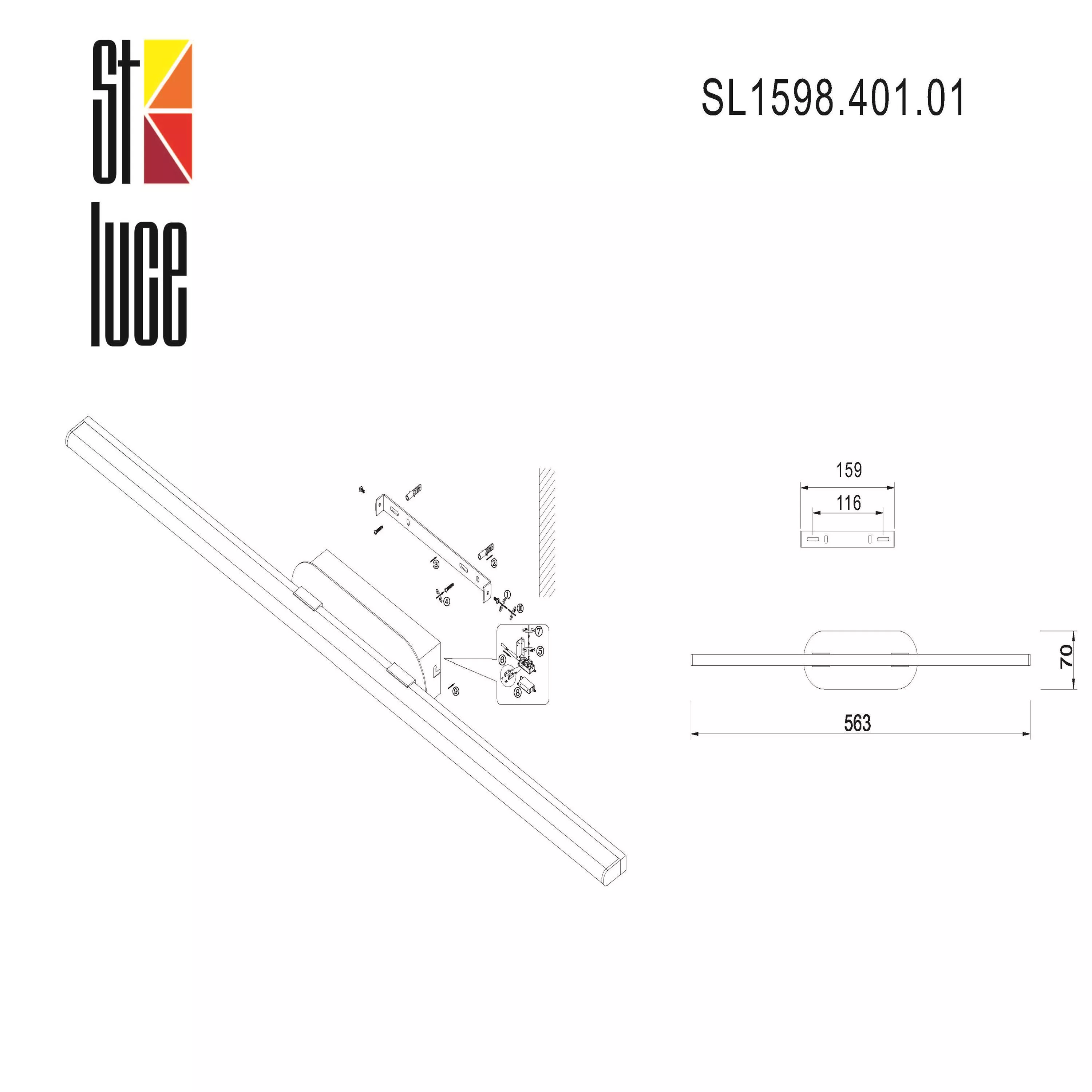 Настенный светильник ST LUCE URSITO SL1598.401.01