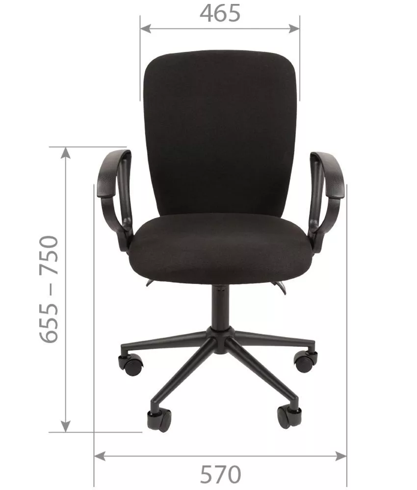 Кресло для персонала Chairman 9801 Black С3